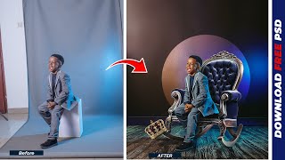 How to Change and Manipulate Photo Backgrounds in Photoshop Like a Pro  Free Psd File [upl. by Emerick]