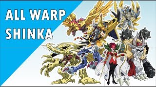 Digimon Tri  All Warp Shinka so far 60fps [upl. by Attiuqehs308]