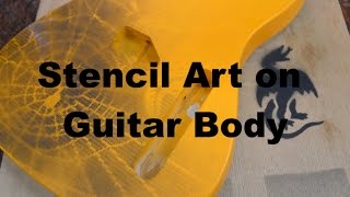 Customize your guitar with Stencil Art [upl. by Mair]