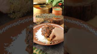 Andhra Style Palak Chutney  Easy Chutney Recipes Shorts [upl. by Inatirb]