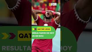 Resultados de los partidos de HOY del Mundial de Qatar 2022 shorts laaficionshorts [upl. by Acimak]