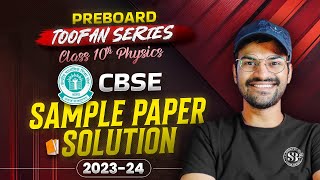 CBSE Sample Paper 2024  Class 10 Physics Sample Paper Solution 202324  Gaurav Suthar [upl. by Asyral]