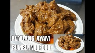 RESEP RENDANG AYAM BUMBU INDOFOOD  RENDANG AYAM [upl. by Ahern301]