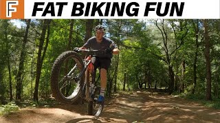 Fat biking fun on my 2022 Trek Farley 96 at Stony Creek MI MTB trails [upl. by Zeus]