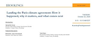 Landing the Paris climate agreement How it happened why it matters and what comes next [upl. by Ellinehc]