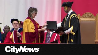 Indigenous Elder honoured at UCalgary convocation [upl. by Haramat]