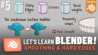 Lets Learn Blender 5 Smoothing amp Hard Edges [upl. by Libbna]