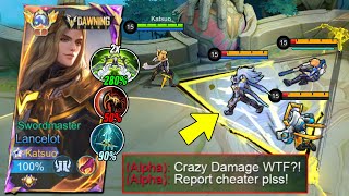 CRAZY DAMAGE 💀 LANCELOT BEST 1 SHOT BUILD 2024 IS INSANELY BROKEN Must try [upl. by Ahtis109]