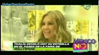 Thalía y su estrella en Hollywood noticia al rededor del mundo [upl. by Beebe967]