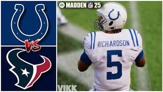 Colts vs Texans Week 8 Simulation Madden 25 PS5 [upl. by Selrahc446]