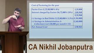 Factoring Part 4  Receivables Management Part 13  CMACA Inter  Financial Management [upl. by Elletse]