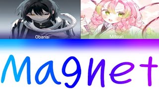 magnet obanai amp mitsuri Mashup Kny cover colorcodedlyrics obamitsu kimetsunoyaiba magnet [upl. by Badr]