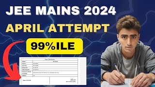 JEE Mains 2024  April attempt strategy  Shocking Marks vs percentile [upl. by Derna279]