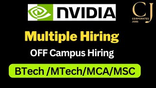 Nvidia Zoho LampT Hiring  OFF Campus Drive For 2025  2024  2023 Batch  Latest Fresher Jobs [upl. by Llener]