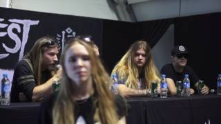 Press Conference with SABATON Hellfest 2017 [upl. by Teodor]