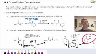 Crossed and Intramolecular Claisen Condensations [upl. by Ecraep928]