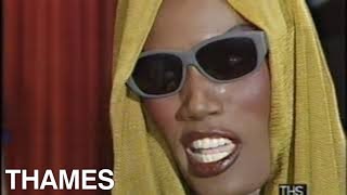 Grace Jones interview  View to a Kill Premier  James Bond  1985 [upl. by Grove]