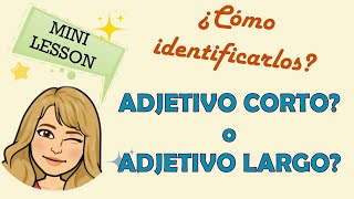 ADJETIVO CORTO o ADJETIVO LARGO⁉️  TRUCAZO para distinguirlos [upl. by Meldoh]