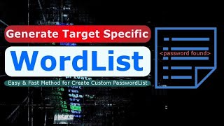 How To Generate A Wordlist in Windows With Crunch [upl. by Ragucci]