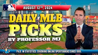 MLB DAILY PICKS  3 PICKS amp PROPS FOR TODAY AUGUST 12th mlbpicks parissportifs [upl. by Anuahs]