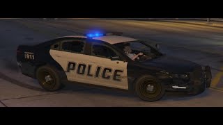 NPC steals police car at GTA 5 [upl. by Bloomer]