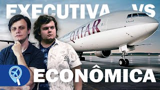 Classe Executiva vs Econômica  Como é voar com a Qatar de São Paulo GRU para Buenos Aires EZE [upl. by Deutsch]