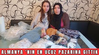 Almanya nın En Ucuz Pazarına Gittik 🇹🇷 Çok Ucuz Kiyafetler Aldık [upl. by Hnao261]