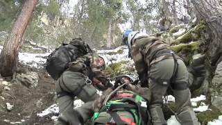 Formation aux secours en montagne au 4e régiment de chasseurs  mai 2012 [upl. by Nawj224]