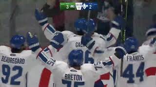 Ryan Francis First Pro Point amp Goal in the ECHL [upl. by Anaitat]