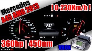 360HP Mercedes A45 AMG Launch Control 0230Kmh Acceleration VBOX [upl. by Bilek]