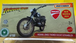 Matchbox Indiana Jones Themed Ducati Scrambler Unboxing [upl. by Eyaf]