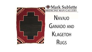 Native American Navajo Rugs How to identify Rugs from the Ganado and Klagetoh Trading Posts [upl. by Ahtnammas935]