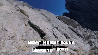 Wilder Kaiser  Route Wiessner Rossi geführt von Michael Schuh by firngratat [upl. by Eyssej]