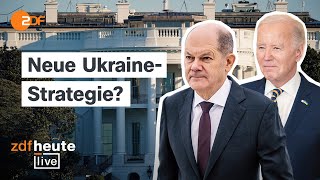 Scholz im Weißen Haus So lief das Treffen mit USPräsident Biden  ZDFheute live [upl. by Holna289]