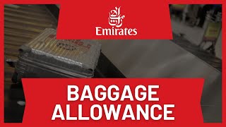 Emirates Baggage Allowance [upl. by Ydnis]