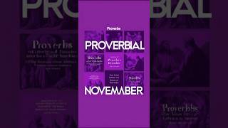 30 days journey through the book of proverbs proverbs proverbial proverbswisdom [upl. by Eahsan]