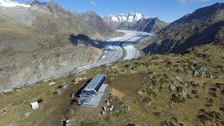 Aletsch Arena KombiGletscherbahn Moosfluh Bautagebuch einer technischen Meisterleistung [upl. by Julianne]