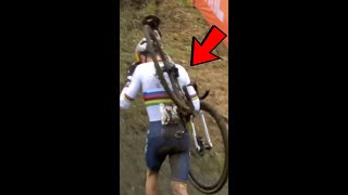 Tom Pidcock CRASH SNAPS BACK WHEEL 😱 [upl. by Atiuqa]