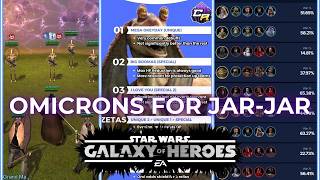 How to Omicron Mod amp Use JarJar in SWGOH [upl. by Enirehtac]