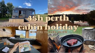 48 hour perth cabin holiday 🇦🇺 campfire cooking beautiful sunrise first business class flight [upl. by Bartolomeo702]