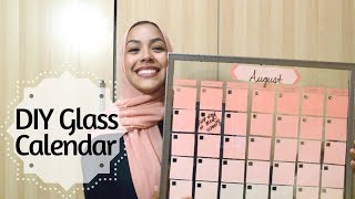 DIY DryErase Glass Calendar 2 minute tutorial [upl. by Turner]