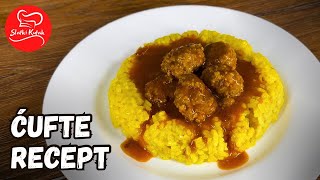 Recept Za Ćufte  Kako Napraviti Ćufte u Paradajz Sosu  Ćufte Recept [upl. by Nelloc]