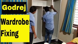 Portable Wardrobe Fixing and Installing Complete GuideGodrej Modern Wardrobe Designs For Bedroom [upl. by Alekat]