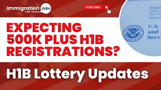 Expecting 500K Plus H1B Registrations  H1B Lottery Updates  h1bvisa [upl. by Delcina173]