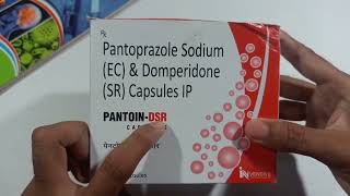 Pantoprazole Sodium EC amp Domperidone SR Capsule IP  Pantoin DSR Capsules Uses in Hindi [upl. by Nonaihr]