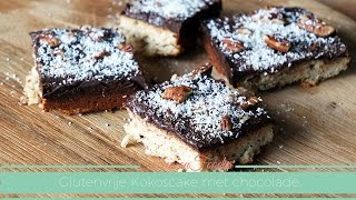 Recept glutenvrije kokoscake met chocolade  Focusonfoodies [upl. by Dari169]