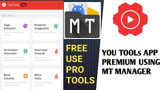 YOUTOOL APP PREMIUM BYPASS MT MANAGER  YOU TOOLS PRO [upl. by Gratia]