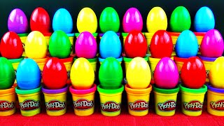 29 Surprise Eggs PlayDoh IceCream Hello Kitty Cars Peppa Pig Mickey Mouse Frozen Teletubbies LPS [upl. by Neeka661]