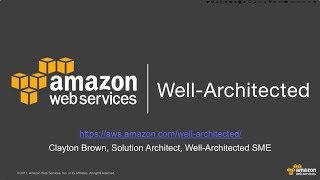 AWS ANZ Webinar Series  An Introduction to the Well Architected Framework [upl. by Elorac487]