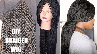 DIY BRAIDED CROCHHET WIG FT TWO METHODS [upl. by Ardnos506]